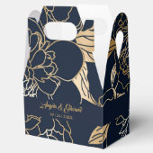 Elegant Luxury Gold Florals Wedding for Box Bedankdoosjes (Geopend)