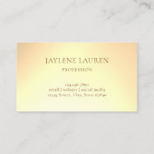 Elegant Luxury Gold Glitter Drift Monogram Visitekaartje (Achterkant)