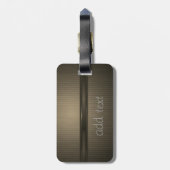 Elegant Luxury Gold Lotus, gestreept Bagagelabel (Achterkant verticaal)