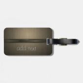 Elegant Luxury Gold Lotus, gestreept Bagagelabel (Achterkant horizontaal)