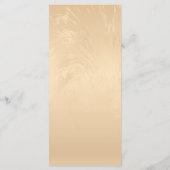 Elegant Luxury Gold Marbled Wedding Menu (Achterkant)