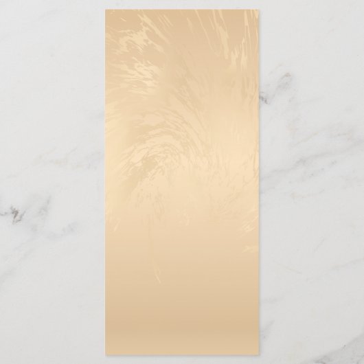 Elegant Luxury Gold Marbled Wedding Menu (Achterkant)