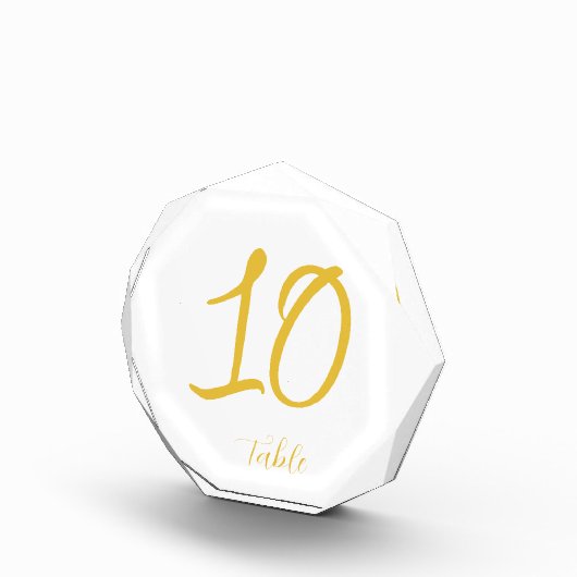 Elegant Luxury Gold Script Weduwingstaknummer Fotoblokken (Rechts)