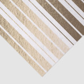 Elegant Luxury Gold White Striped Kerstmis Tissuepapier (Detail)