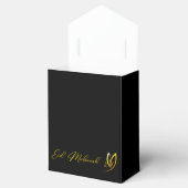 Elegant Luxury Golden Eid Mubarak Favor Box Bedankdoosjes (Geopend)