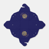 Elegant Luxury Golden Navy Ramadan Kareem Bedankdoosjes (Uitgevouwen)