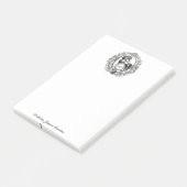 Elegant Luxury Horse Equestrian Monogram Post-it® Notes (Schuin)