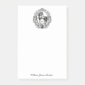 Elegant Luxury Horse Equestrian Monogram Post-it® Notes (Voorkant)