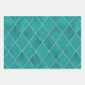 Elegant Luxury  Jewel Tones Argyle Pattern Inpakpapier Vel (Voorkant 2)