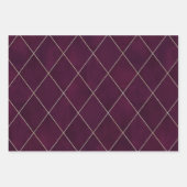 Elegant Luxury  Jewel Tones Argyle Pattern Inpakpapier Vel (Voorkant 2)