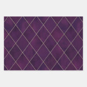 Elegant Luxury  Jewel Tones Argyle Pattern Inpakpapier Vel (Voorkant 3)