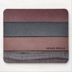 Elegant Luxury Leather Kijk donkerzwart Muismat