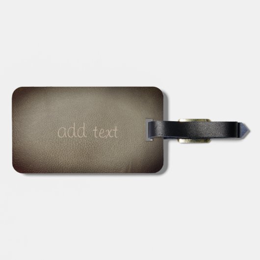 Elegant Luxury, leder look Bagagelabel (Achterkant horizontaal)