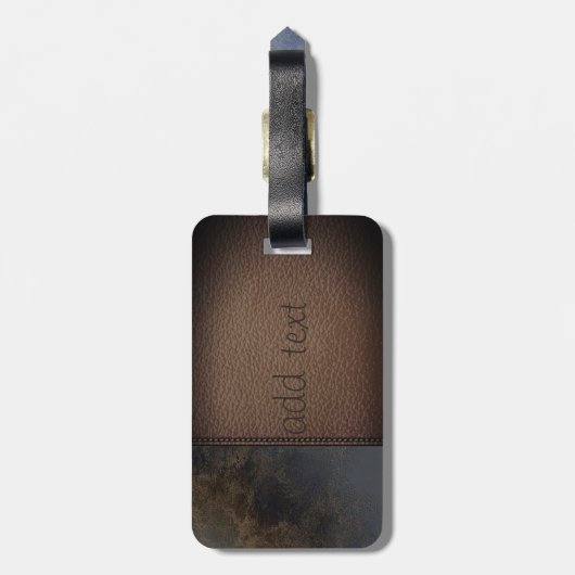 Elegant Luxury, leest de look-Personalized Bagagelabel (Achterkant verticaal)