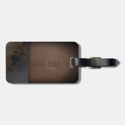 Elegant Luxury, leest de look-Personalized Bagagelabel (Achterkant horizontaal)