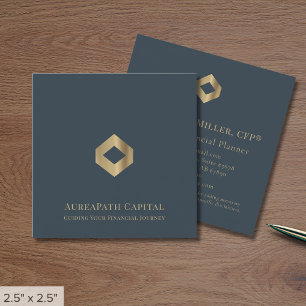 Elegant Luxury Logo Vierkante Visitekaartje