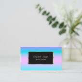 Elegant Luxury Modern Chic Holographic Visitekaartje (Staand voorkant)