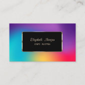 Elegant Luxury Modern Colorful Holographic Visitekaartje (Voorkant)