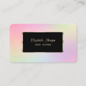 Elegant Luxury Modern Cool Holographic Visitekaartje (Voorkant)