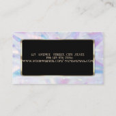 Elegant Luxury Modern Holographic Visitekaartje (Achterkant)