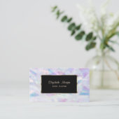Elegant Luxury Modern Holographic Visitekaartje (Staand voorkant)
