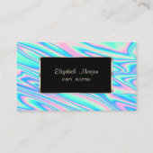 Elegant Luxury Modern Holographic Visitekaartje (Voorkant)