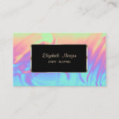 Elegant Luxury Modern Ombre Holographic Visitekaartje (Voorkant)