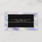 Elegant Luxury Modern Professional Holographic Visitekaartje (Achterkant)