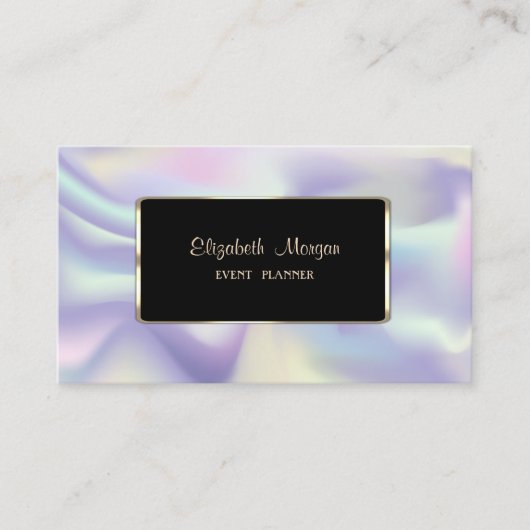 Elegant Luxury Modern Professional Holographic Visitekaartje (Voorkant)
