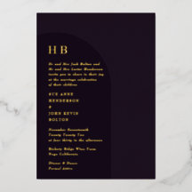 Elegant Luxury Monogram Dark Boho Floral Arch