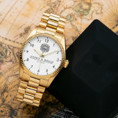 Elegant Luxury  monogram initials names Horloge