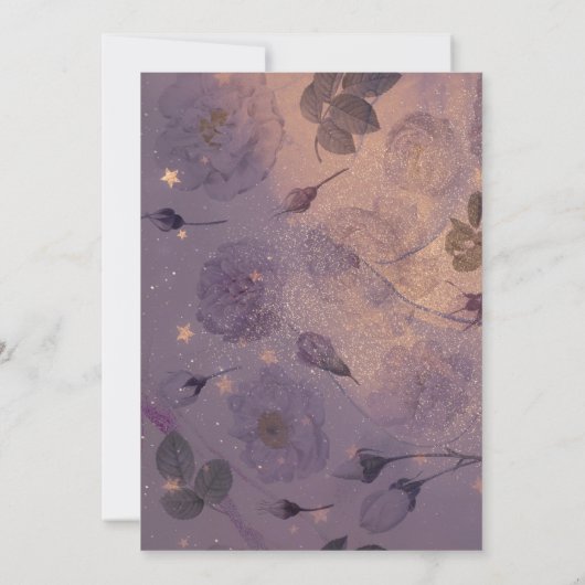 Elegant Luxury Monogram Light Boho Floral Arch Kaart (Achterkant)