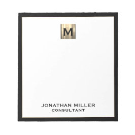 Elegant Luxury Monogram Notitieblok