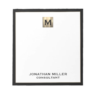 Elegant Luxury Monogram Notitieblok
