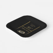Elegant Luxury Party Plate for Men Papieren Bordje (Gebogen)