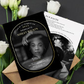 Elegant Luxury Photo Afstuderen Folie Uitnodiging