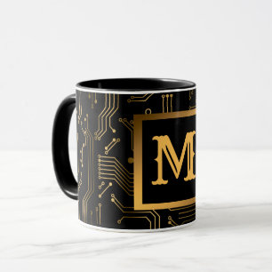 Elegant Luxury Professional Monogramed Mok