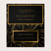 Elegant Luxury Professional Visitekaartje (Buitenkant ongevouwen)