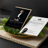 Elegant Luxury Real Estate Modern Gold Black Happy Feestdagenkaart