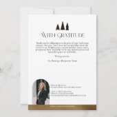 Elegant Luxury Real Estate Modern Gold Black Happy Feestdagenkaart (Achterkant)