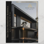 Elegant Luxury Real Estate Photo Property Listing Flyer (Voorkant)