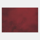 Elegant Luxury Red Gold Snowflakes Inpakpapier Vel (Voorkant)