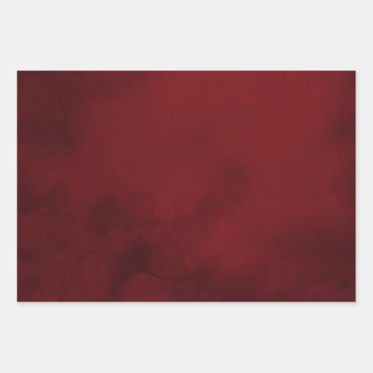 Elegant Luxury Red Gold Snowflakes Inpakpapier Vel (Voorkant)