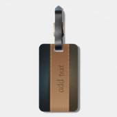 Elegant Luxury, Retro, Striped Bagagelabel (Achterkant verticaal)