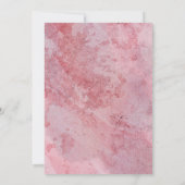 Elegant Luxury Romantic Pink Marble Wedding Kaart (Achterkant)