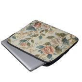 Elegant Luxury Roses Pattern Throw Pillow  Laptop Sleeve (Voorkant onderkant)