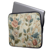 Elegant Luxury Roses Pattern Throw Pillow  Laptop Sleeve (Voorkant Links)