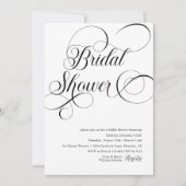Elegant Luxury Script minimalist Vrijgezellenfeest Kaart (Voorkant)