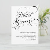 Elegant Luxury Script minimalist Vrijgezellenfeest Kaart (Staand voorkant)