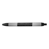 Elegant Luxury Silver Metal Blauwe Inkt Pen (Voorkant)